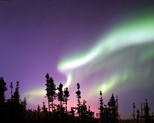 Aurora Emerging - Nenanna, Alaska